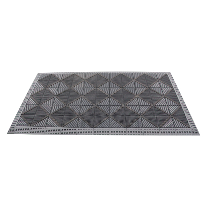 EVA-Single Brush type -  EVA material entrance mat with green color brush