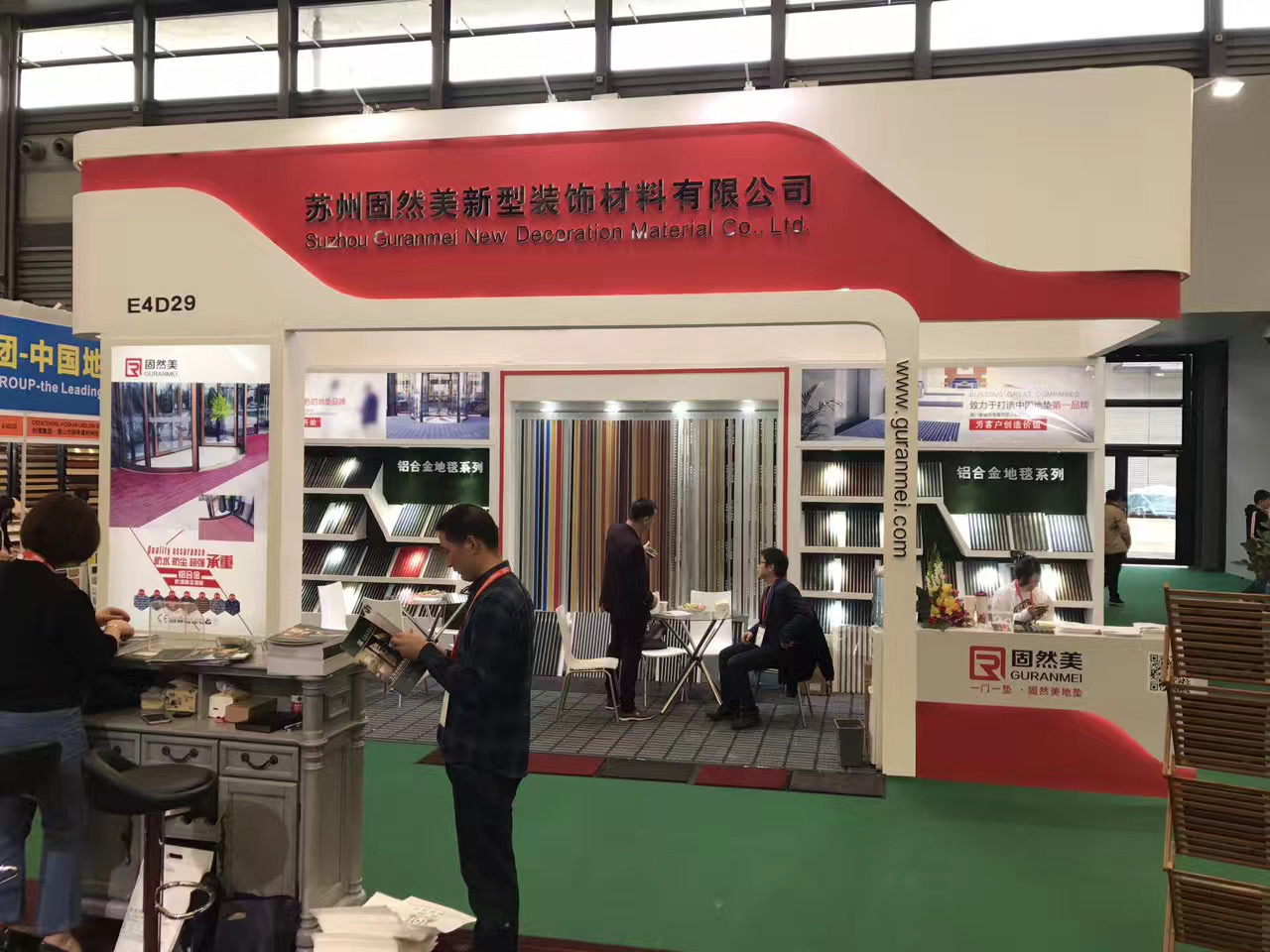 2017.3.21 we exhibited in Domotex Shanghai